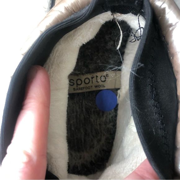 Sporto womens 7 barefoot wool silver metallic short winter booties 7 womens - Picture 4 of 7